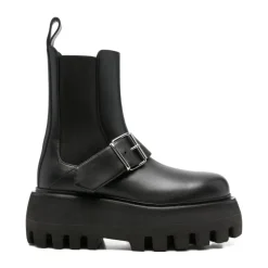 Botas Negras de Seda y Nailon