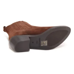 Botines Adel marrones con tacón de 4 cm