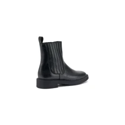 Botines Chelsea de Cuero con Elástico Cubierto