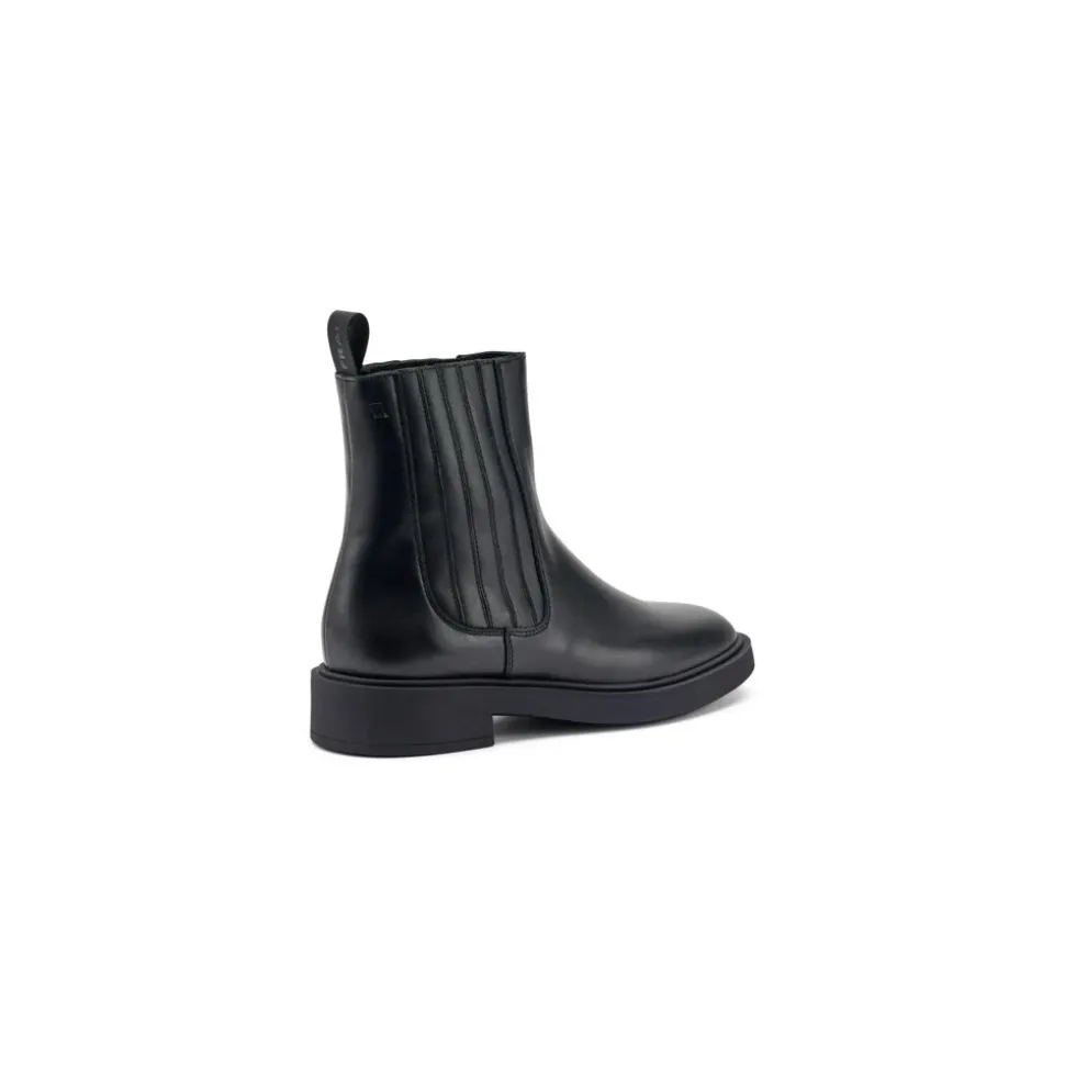 Botines Chelsea de Cuero con Elástico Cubierto