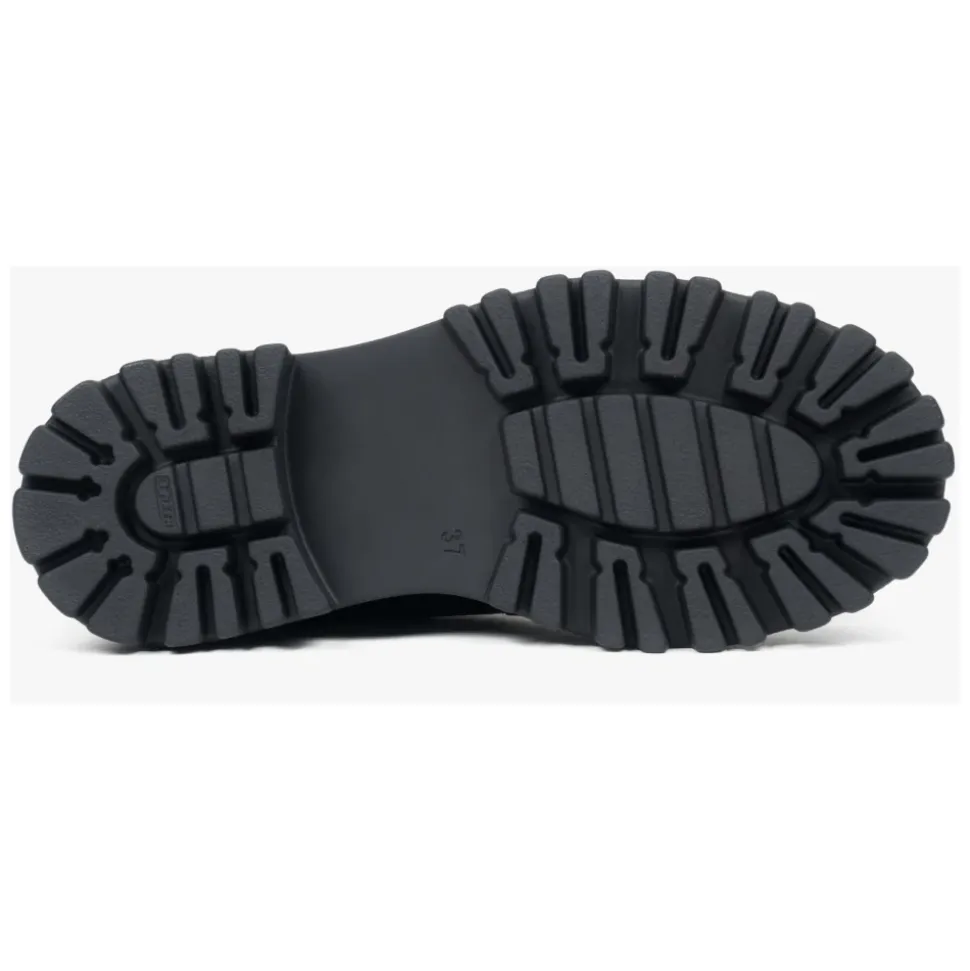 Botines Chelsea marrones oscuros para mujer hechos de auténtico terciopelo premium