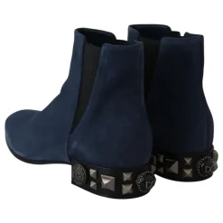 Botines de ante con tachuelas decorativas
