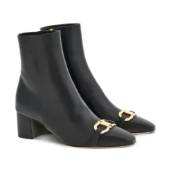 Botines de Cuero con Tacón Marilena 60