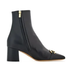 Botines de Cuero con Tacón Marilena 60