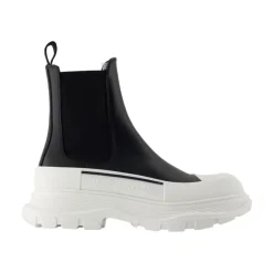 Botines de Cuero Negro - Slip-On