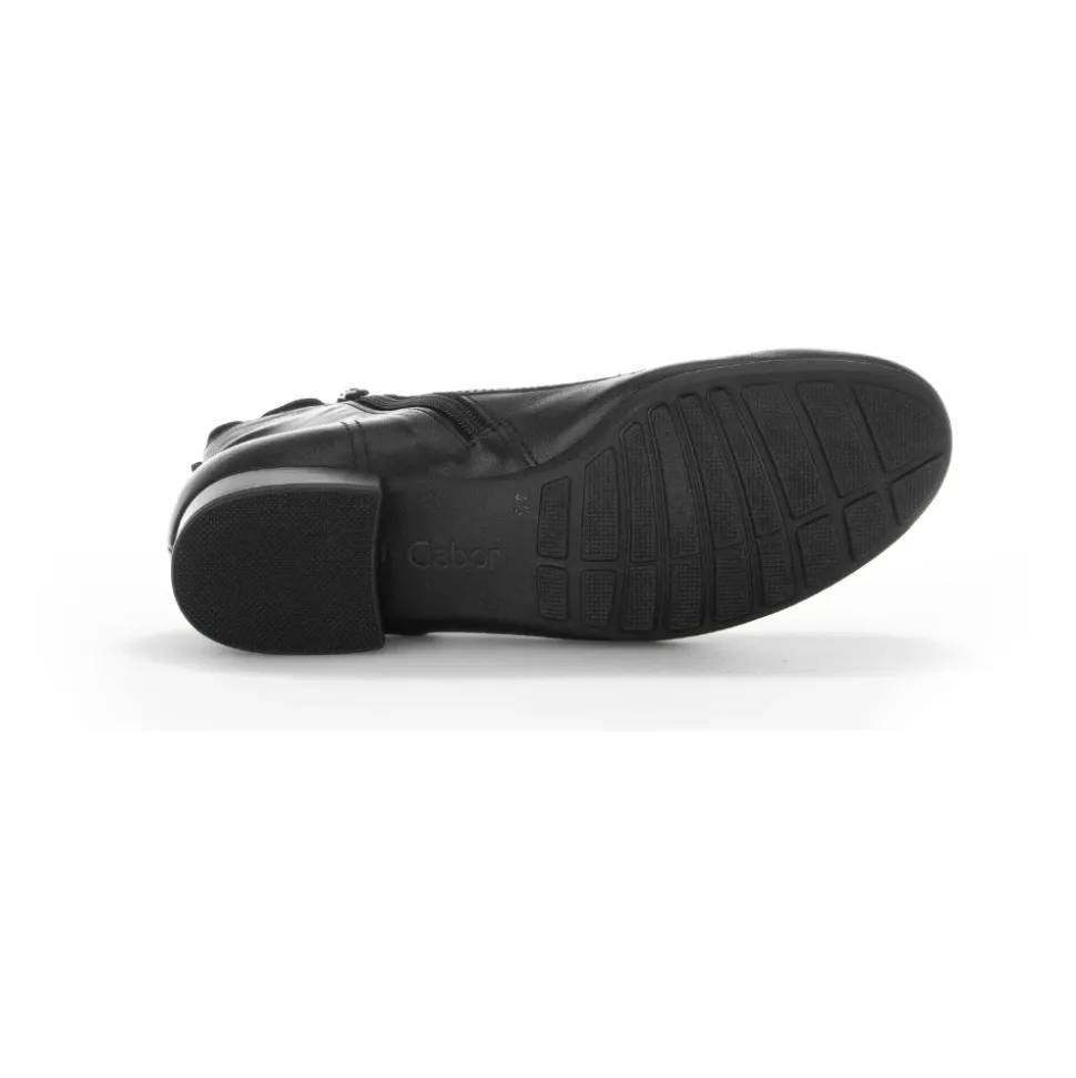 Botines negros con cordones para mujeres