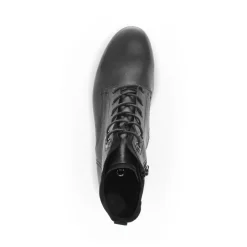 Botines negros con cordones para mujeres