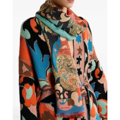 Bufanda con Motivo Floral Paisley