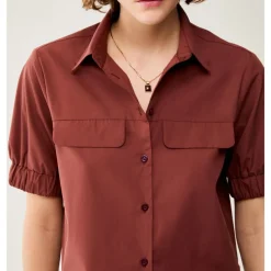 Camisa Corta de Popelina