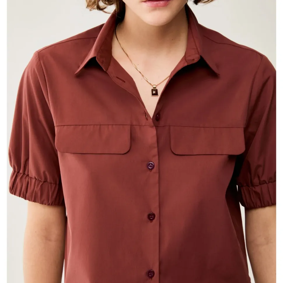 Camisa Corta de Popelina