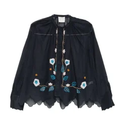 Camisa de algodón bordada