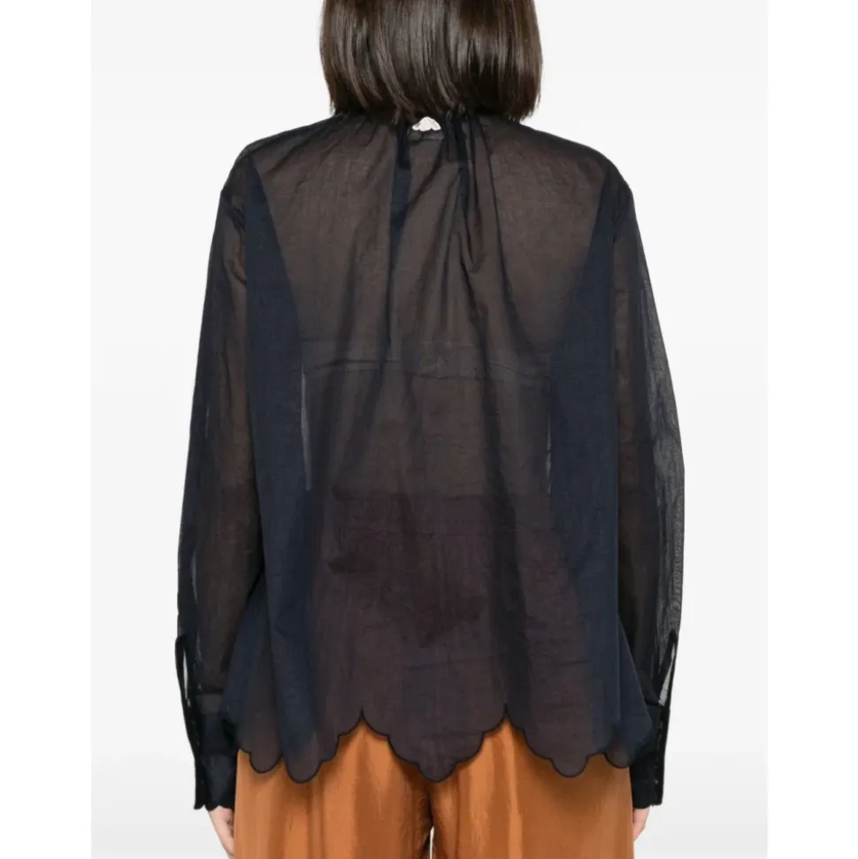 Camisa de algodón bordada