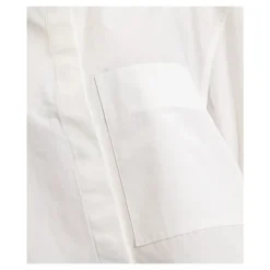 Camisa de Algodón con Mangas Tres Cuartos