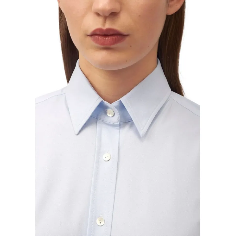Camisa Elástica Azul Claro