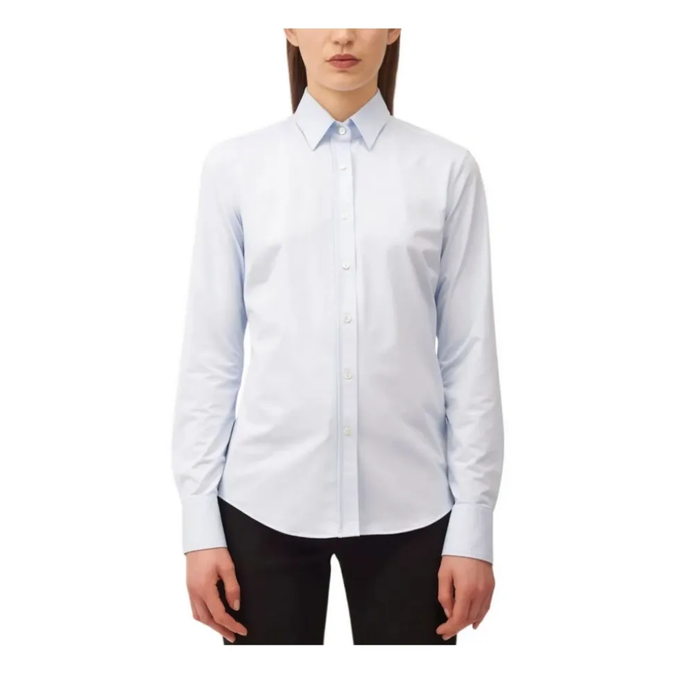 Camisa Elástica Azul Claro