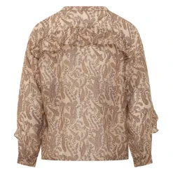 Camisa Paisley con Volantes Tunella
