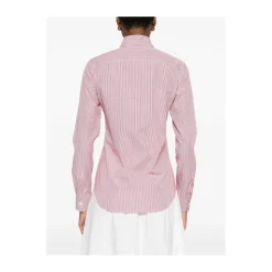 Camisa Rosa a Rayas con Botones