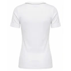 Camiseta con Cuello Bordado