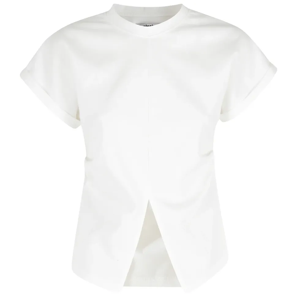 Camiseta con detalle de abertura