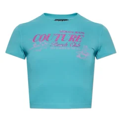 Camiseta con estampado de purpurina