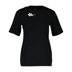 Camiseta con Flores Adornadas