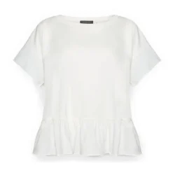 Camiseta con Volante en el Dobladillo