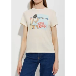 Camiseta Crema con Estampado