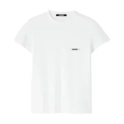 Camiseta de Algodón Blanco Gros Grain