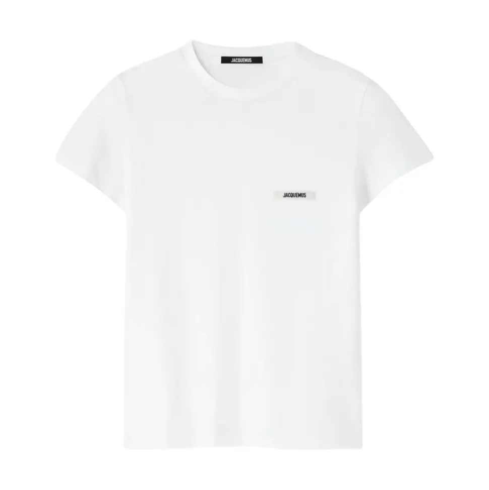 Camiseta de Algodón Blanco Gros Grain