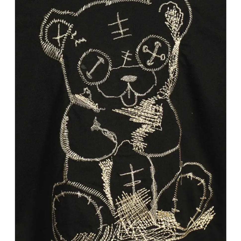 Camiseta de algodón bordada