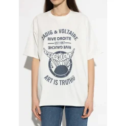 Camiseta de algodón con logo