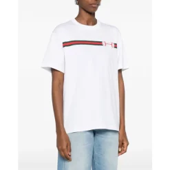Camiseta de Algodón con Logo