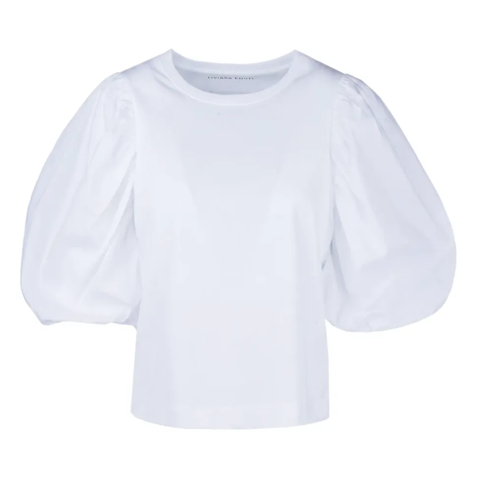 Camiseta de Manga Abullonada