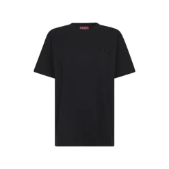 Camiseta de punto de algodón con bordado