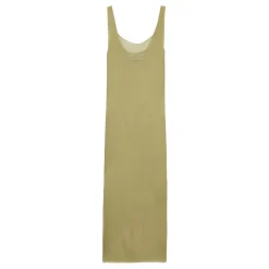 Camiseta de Tirantes Pistacho con Abertura Lateral