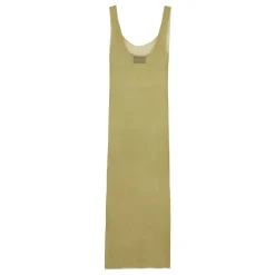 Camiseta de Tirantes Pistacho con Abertura Lateral