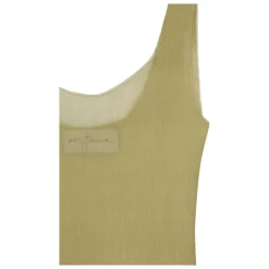 Camiseta de Tirantes Pistacho con Abertura Lateral