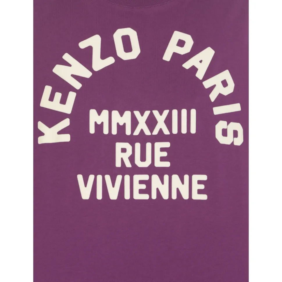 Camiseta Elegante de Algodón Morado