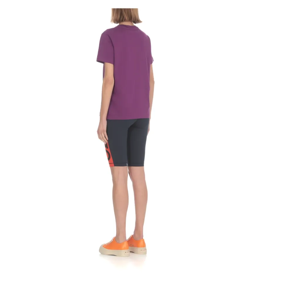 Camiseta Elegante de Algodón Morado