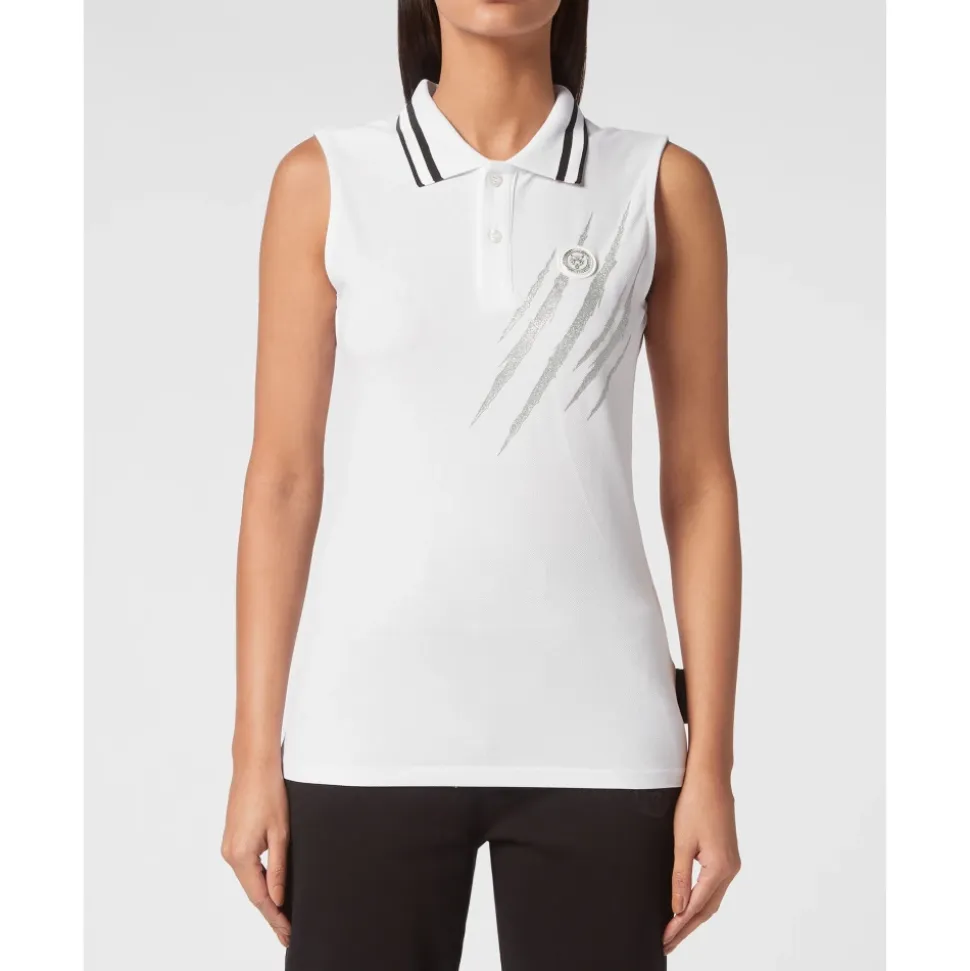 Camiseta Polo Sin Mangas Scratch