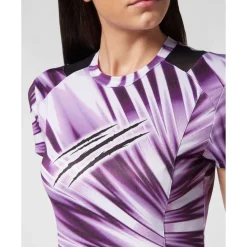 Camiseta Tie-dye Cuello Redondo Manga Corta Scratch