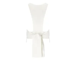 Chaleco de gabardina con mezcla de lino
