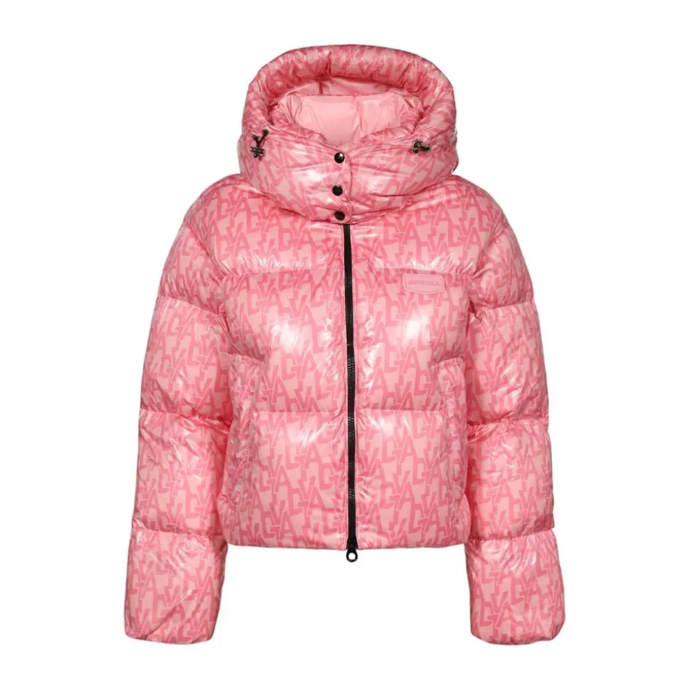 Chaqueta Acolchada con Estampado de Monograma