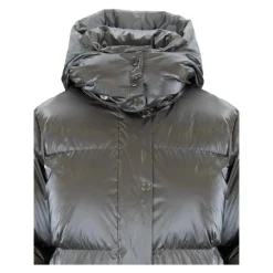 Chaqueta Acolchada Corta con Cuello Alto