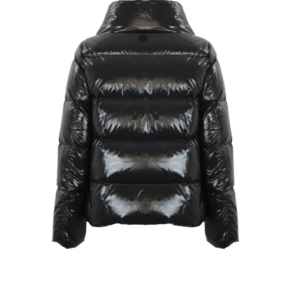 Chaqueta Acolchada Gris Brillante
