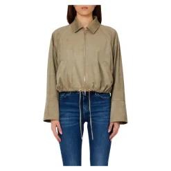 Chaqueta Bomber con Cordón Ajustable