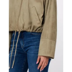 Chaqueta Bomber con Cordón Ajustable