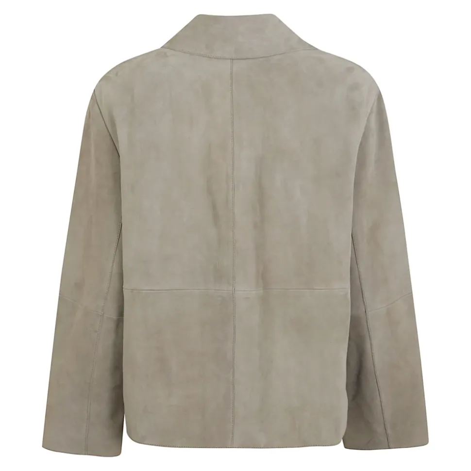 Chaqueta Boxy Corta de Ante
