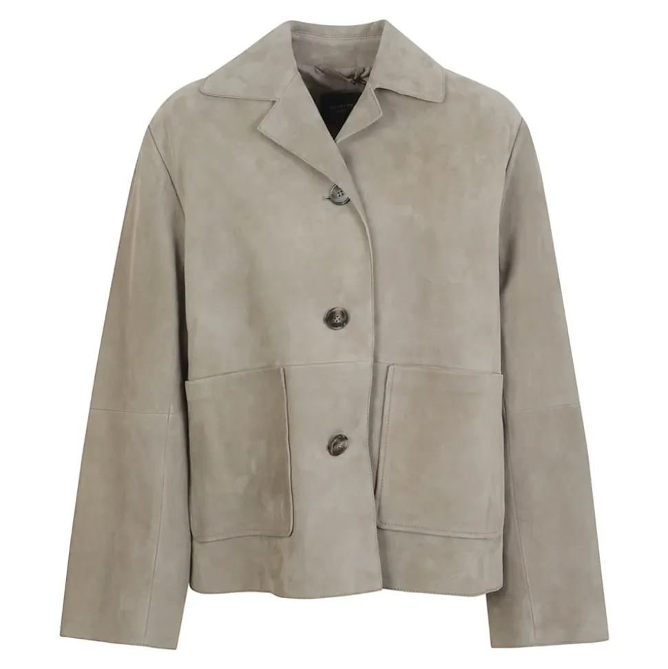 Chaqueta Boxy Corta de Ante