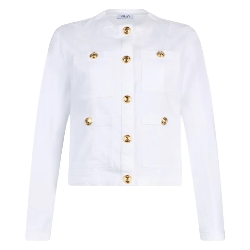 Chaqueta con botones con logo
